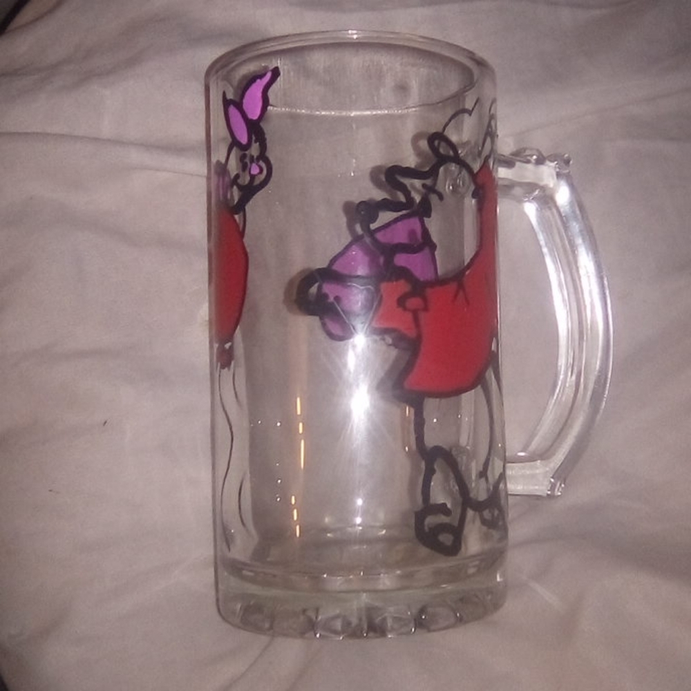Hand drawn an painted mugs / cups